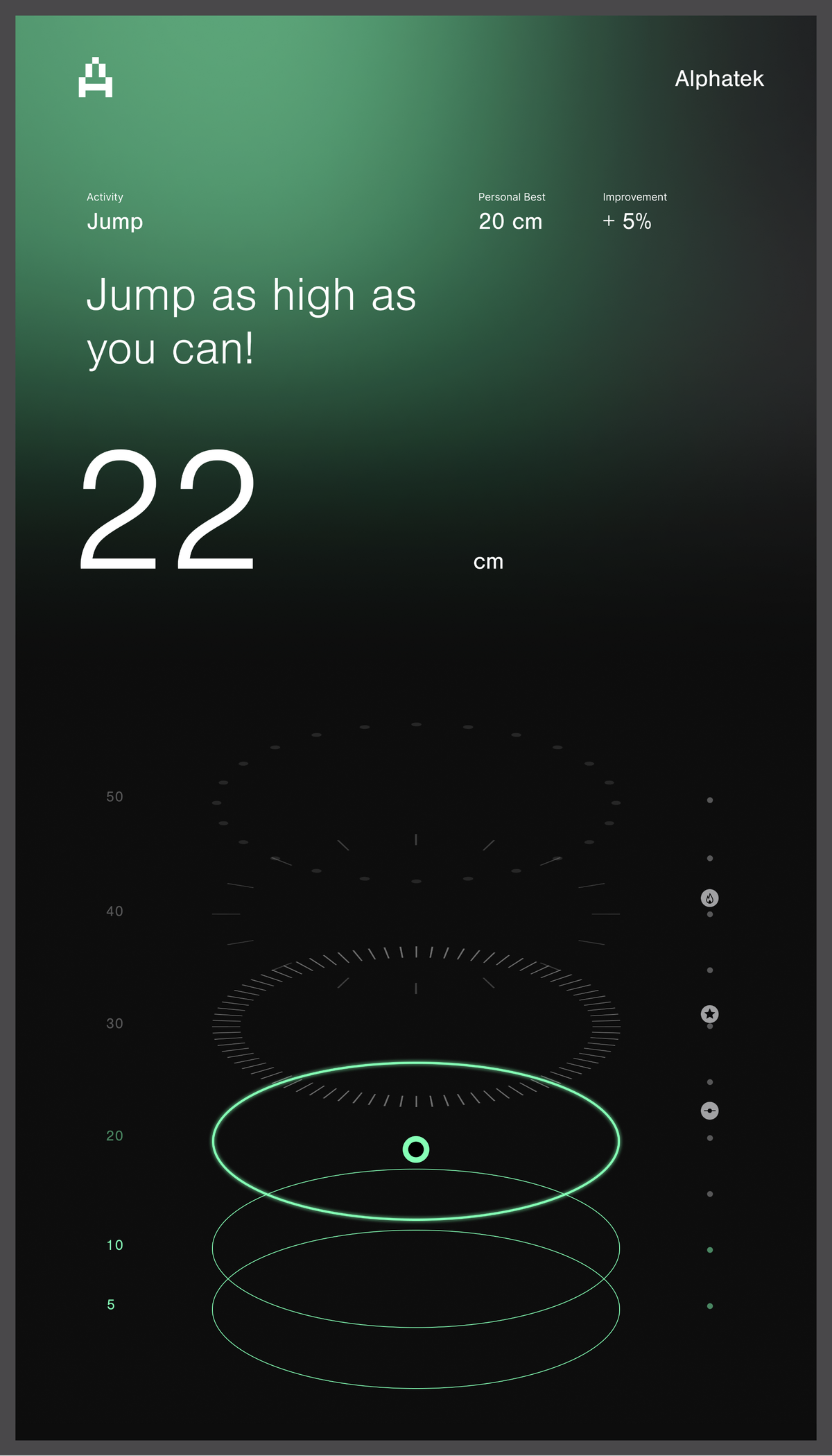 Alphatek jump screen.